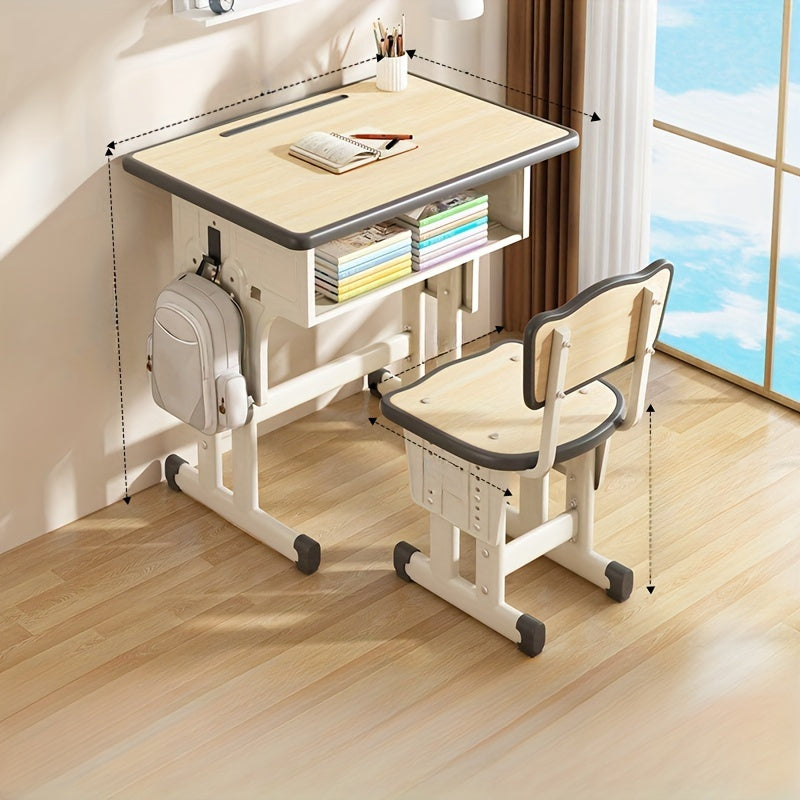 29.92*23.62*15.75InChildren'S Study Table Elementary School Students Writing Homework Table Can Be Raised And Lowered Home School Desk And Chair Set Small