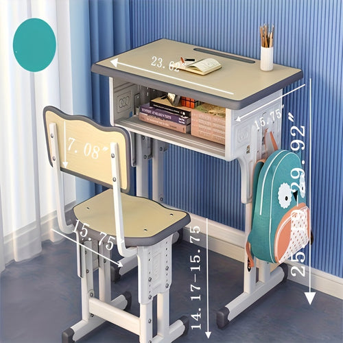 29.92*23.62*15.75InChildren'S Study Table Elementary School Students Writing Homework Table Can Be Raised And Lowered Home School Desk And Chair Set Small