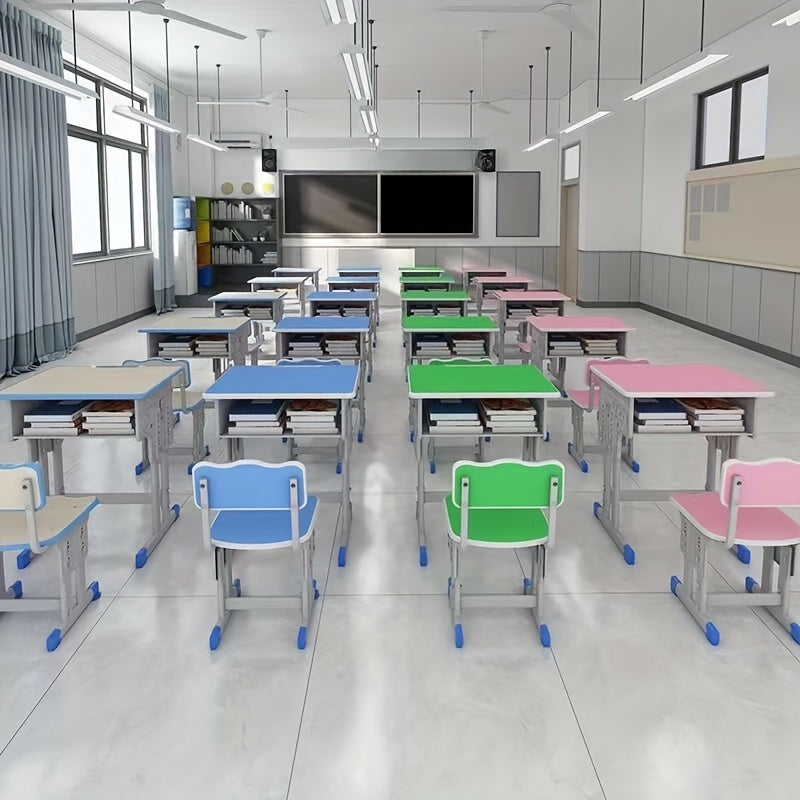 29.92*23.62*15.75InChildren'S Study Table Elementary School Students Writing Homework Table Can Be Raised And Lowered Home School Desk And Chair Set Small