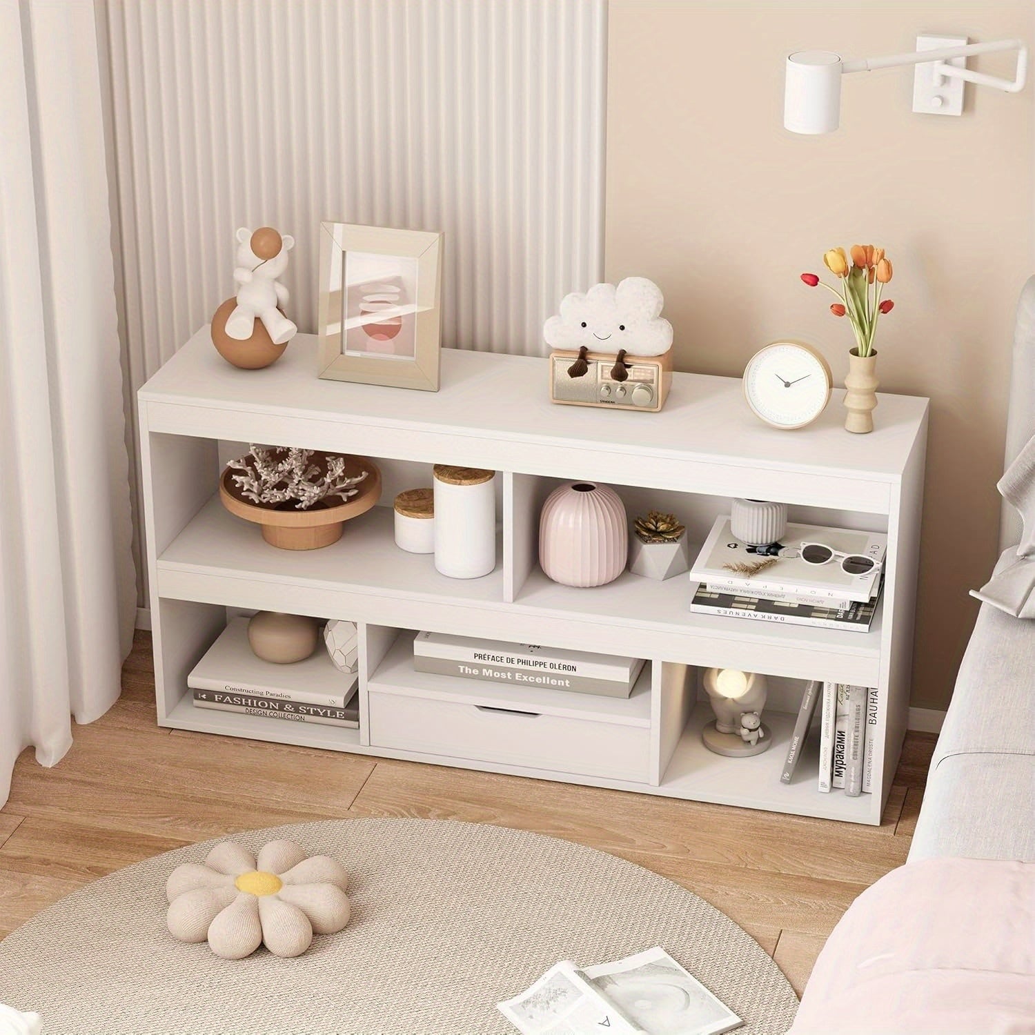 6-Cube Organizer And Storage Solution for, Versatile Bookshelf And Storage Bins, Storage Cabinet, Drawer Units for Educational Settings, Classrooms, And Play Areas