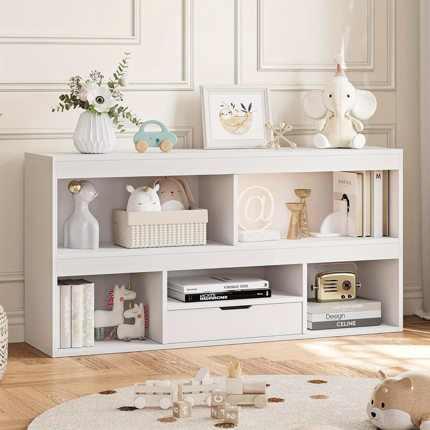 6-Cube Organizer And Storage Solution for, Versatile Bookshelf And Storage Bins, Storage Cabinet, Drawer Units for Educational Settings, Classrooms, And Play Areas