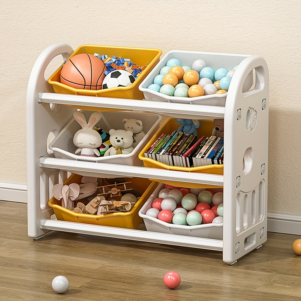 Storage Rack, Open Storage Box, Compartment Classification Storage Basket, Book And Clothing Organizing Box, Large Capacity Shelf Component Storage Cabinet, Multi-layer Classification, Used For Game Room, Bedroom, Living Room