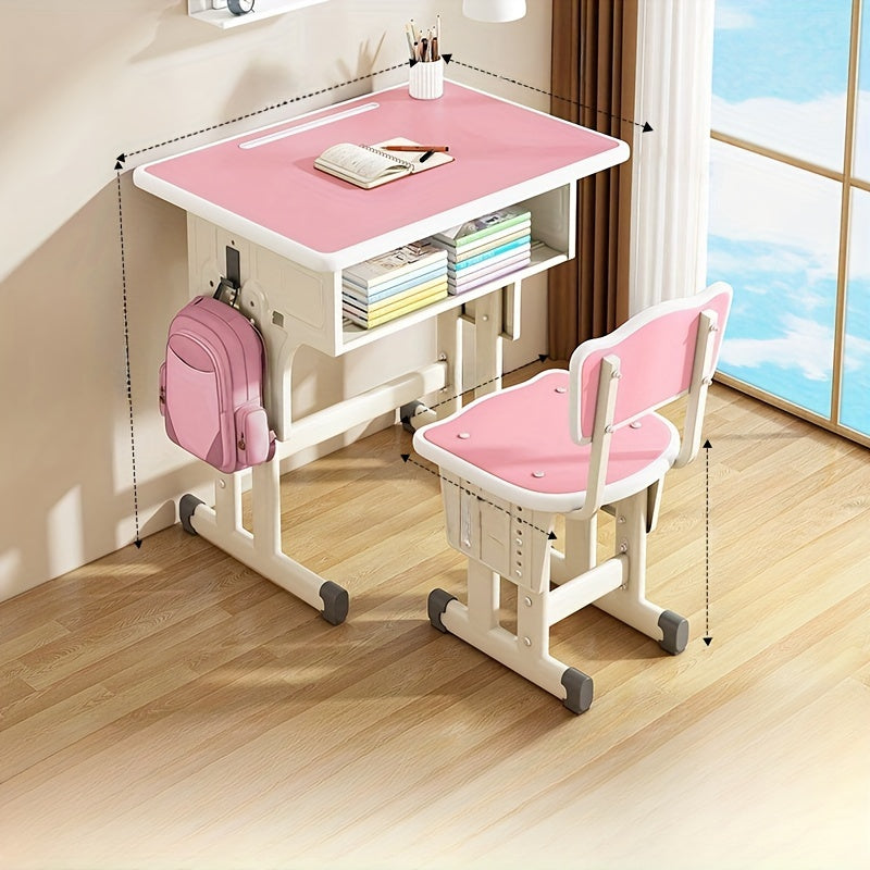 29.92*23.62*15.75InChildren'S Study Table Elementary School Students Writing Homework Table Can Be Raised And Lowered Home School Desk And Chair Set Small